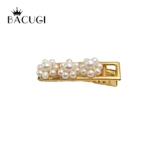 Винтажная шпилька из натурального пресноводного жемчуга, Женский краевой зажим, заколка для волос, заколки, заколки ручной работы, аксессуары для укладки волос