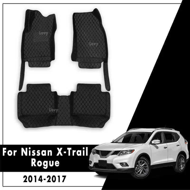 Кожаные Коврики для Nissan X-Trail Rogue T32 2014 2015 2016 2017 автомобильные коврики под заказ