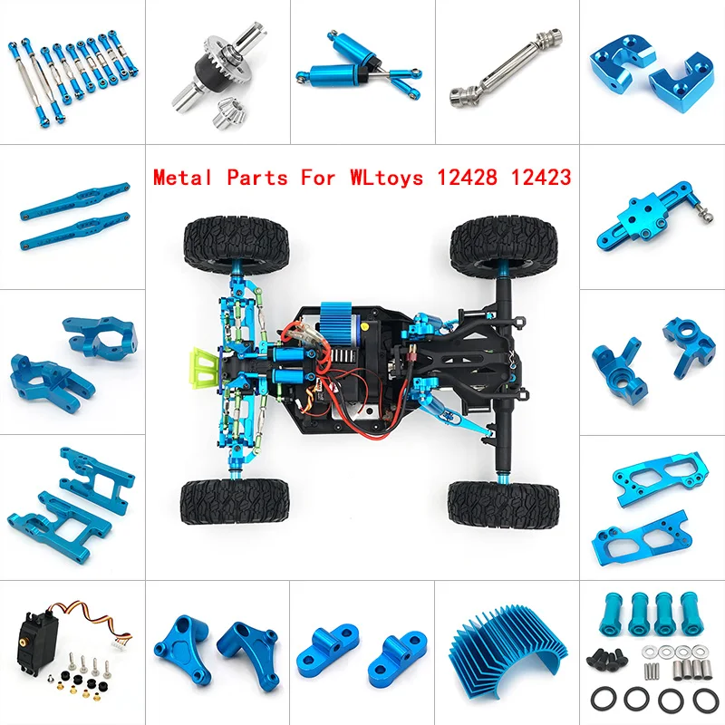 

Upgrade parts Desert Falcon Universal Vendor Kit Full Upgrade Parts transmission shaft Heat sinks Gear Rear wltoys 12428 parts