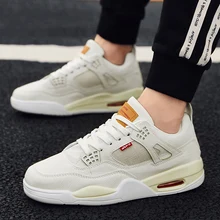 Мужская баскетбольная обувь с низким верхом, спортивная обувь с воздушной подушкой, спортивная обувь, удобные дышащие мужские кроссовки в стиле ретро