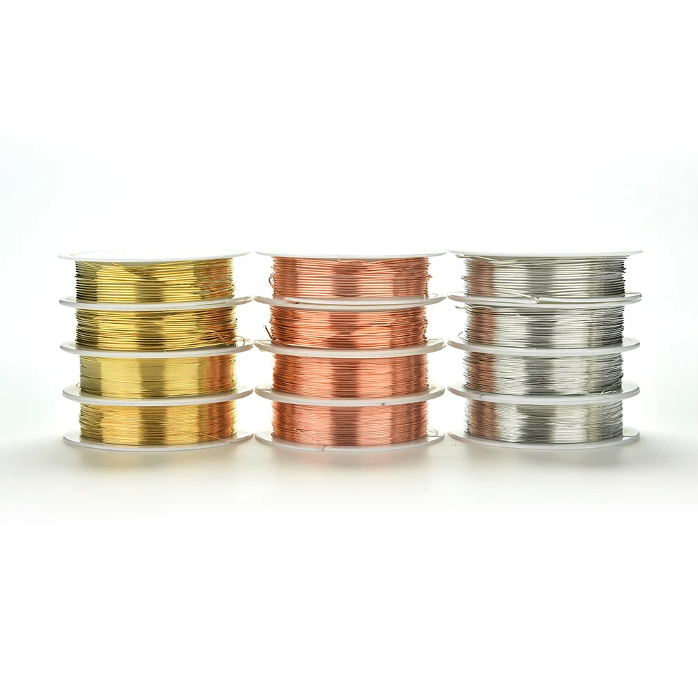 0,3-0,8 мм DIY основной ювелирный шнурок красный золотой металл серебристого цвета нитка плетение из веревок проволока подходит для маркировки ювелирных изделий
