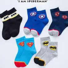 10 шт./партия, детские носки, Осень-зима, новые носки для колледжа с героями мультфильма «Мой герой», носки без пятки средней длины для мальчиков и девочек