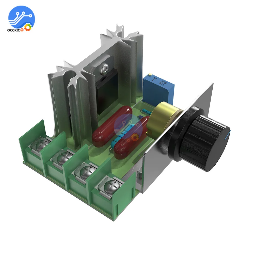 220 В 2000 Вт регулятор скорости SCR регулятор напряжения диммеры термостат контроллер двигателя для Arduino
