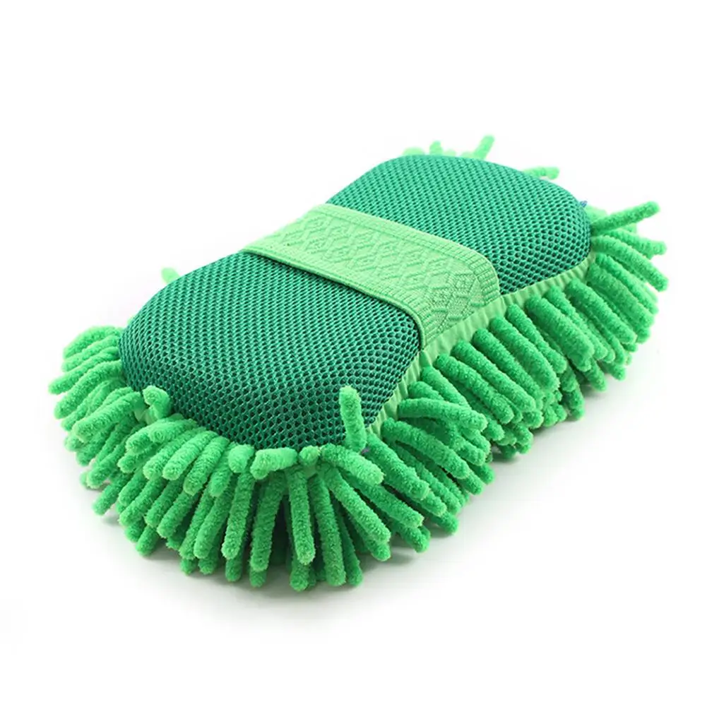 Перчатка для мытья окон автомобиля, мягкая шерсть, машинный мотор, моторная щетка, мойка для автомобиля, инструмент для чистки автомобиля, аксессуары для кистей - Цвет: Green