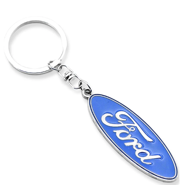 1pcs Leopard Head Car Badge Keychain Auto Logo Keyring for Fords Focus 1 2 3 MK 4 5 Mustang Forex Fusion Kuga Explorer Mondeos For Ford