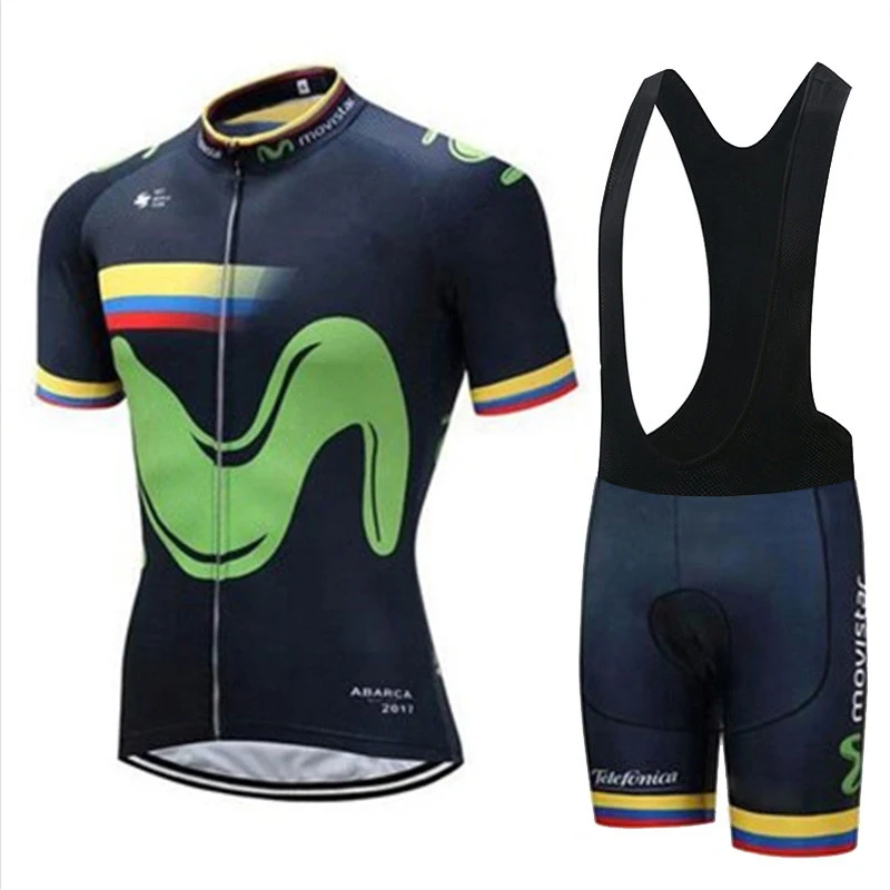 Movistar, велосипедная майка, короткий комплект одежды, Ropa Ciclismo, короткий рукав, мужская летняя одежда для горного велосипеда, Мужская одежда для велоспорта