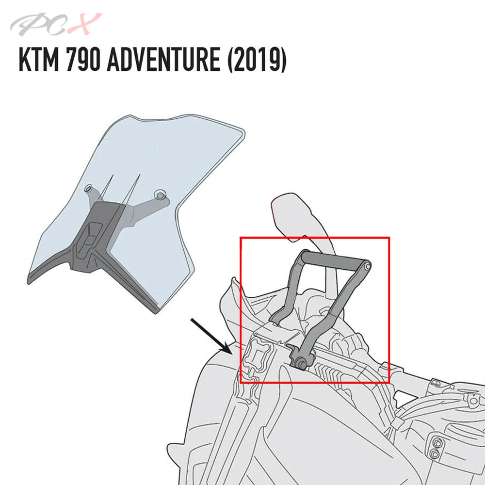 

For 790 ADVENTURE S R 2017 2018 2019 GPS/SMART PHONE Navigation Bracket