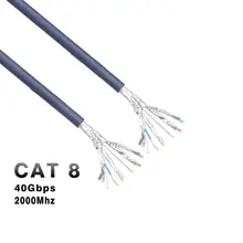 Ethernet Cat8 сетевой кабель 40 Гбит/с 2000 МГц двойной экранированный SFTP RJ45 сетевой патч-корд для коммутации ТВ ПК маршрутизатор ноутбука