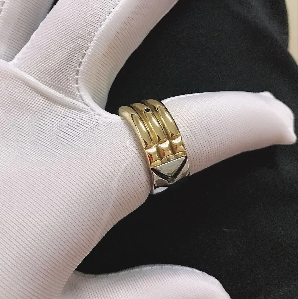 Новое поступление крутое дизайнерское мужское кольцо с заклепками Atlantida Atlantis кольцо все стороны, ювелирные кольца из нержавеющей стали для мужчин и женщин