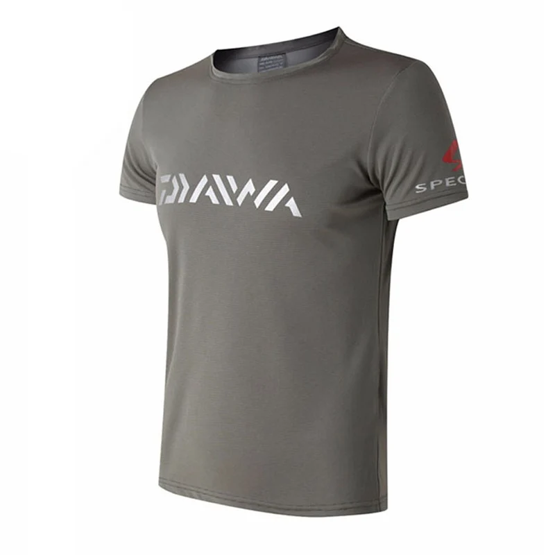 Удобная мужская одежда для рыбалки Daiwa с коротким рукавом, летняя футболка для рыбалки, дышащая быстросохнущая одежда dawa, рыболовство