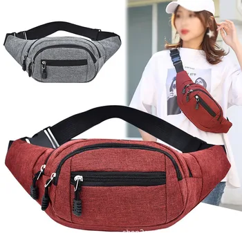 

Running Waist Bag Men Women Sport Pack Cycling Bag Belt Fanny Waist Pouch Outdoor Travel Racing Hiking Gym Fitness Purse