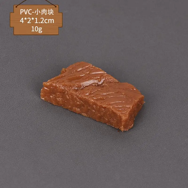 Домашний декор, миниатюрные цветные ПВХ искусственные декоративные продукты, стейк из говядины, лосось, свинина, колбаса, модель мяса - Цвет: Бургундия