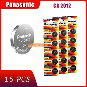 

15 X original brand new battery for PANASONIC cr2012 3v button cell coin batteries for watch computer cr 2012