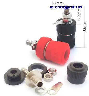 

DHL/EMS 500PCS Binding Post for Speaker Cable Banana PLUG Jack-A8