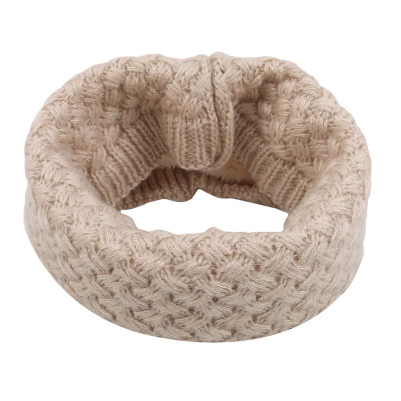 beige Модный женский вязанный шарф, однотонный, хлопок, зимний снуд, шарфы для девушек, теплый, хлопок, мех, толстый, унисекс, мужские шарфы, шаль - Цвет: beige