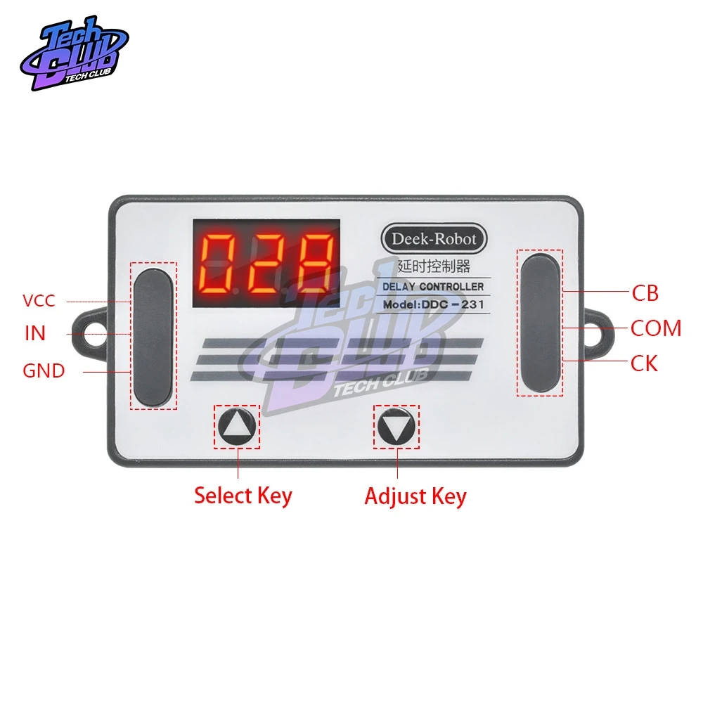 

DC 12V Digital LED Display Time Delay Relay Controller Programmable Timer Switch PNP Sensor Trigger PLC Automation Car Buzzer