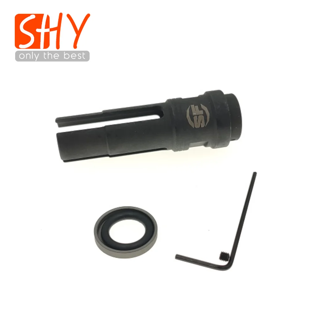 14 мм CCW Металлическая стальная нить SUREFIRE 3P Socom Flash hider без функции намордника