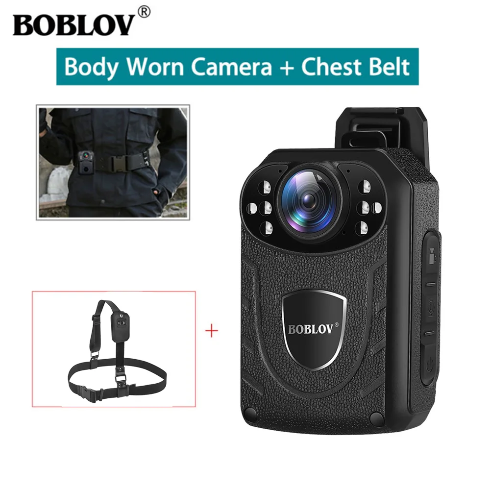 

Boblov KJ21 нательная камера 1296P DVR видеокамера безопасности ИК Ночное Видение носимые мини-видеокамеры с ремнем полицейская камера