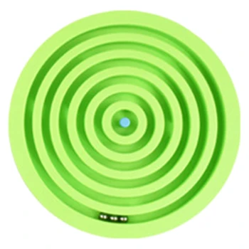 

Semicircle Labyrinth Ball Maze Puzzle Game Handheld Balance Practice Board Game for Developing Intelligence Science Toys- Green