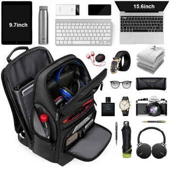 

Fashion Business Backpack Large Capacity 15.6 Inch Notebook Laptop Backpack Multi Function USB Charging bag Men Travel Backpack