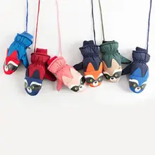 Детские зимние теплые лыжные перчатки для мальчиков и девочек, спортивная водонепроницаемая ветрозащитная зимняя рукавица