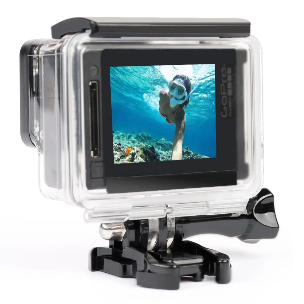 Аксессуары Go Pro водонепроницаемый корпус защитный чехол для Gopro Hero 3 +(Plus)/4 защита