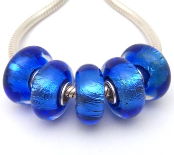 

JGWGT 951 5X 100% Authenticity S925 Sterling Silver Beads Murano Glass beads Fit European Charms Bracelet diy jewelry Lampwork