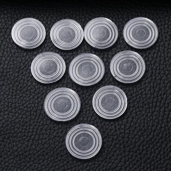 

18 Pcs Furniture Bumpers Round Shape Glass Table Pads Transparent Plastic Rubber Mat Non-slip Soft Grip Pads for Wall and Wooden