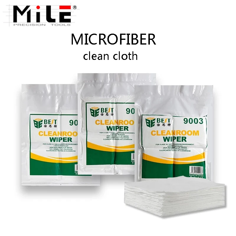 

High-Quality Touch Screen Soft Cleanroom Wipers Microfiber Anti Static Non Dust Cloth for Mobile Phone Pad Tablet Camera Lapto