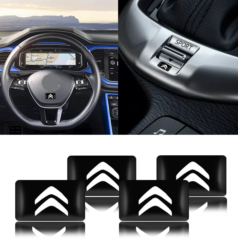 10 шт. маленькие декоративные значки на руль автомобиля для Citroens C1 C2 C3 C4 C5 C6 C8 C4L DS3