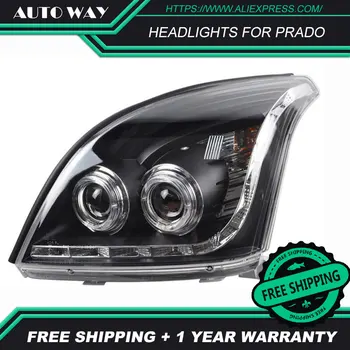 

Car Styling Case for Toyota Prado Headlight 2004-2009 LED Headlight DRL Hid Head Lamp Angel Eye Bi Xenon Beam Accessories