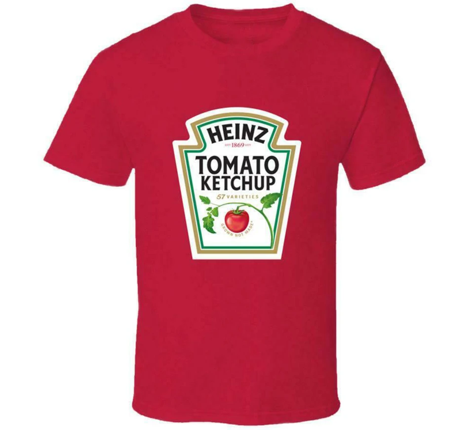 Новая забавная Мужская футболка Heinz Tomato Ketchup много цветов подарок новинка от нас