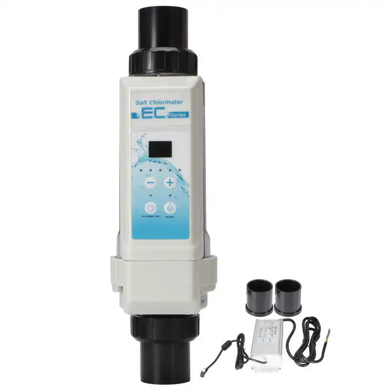 

8g/h Pool Saltwater Salt Chlorine Generators Electrolysis Salt Chlorinator Device for Spas Swimming Pool 100-240V