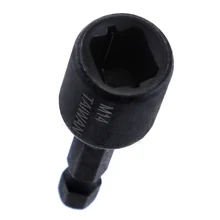 8 Pcs Socket Adapter Alloy Steel Collet Wrench Kit 1/4 Inch Shank Hex Shank Driver Tap Adapter M4-M16 Machine Tap Se26