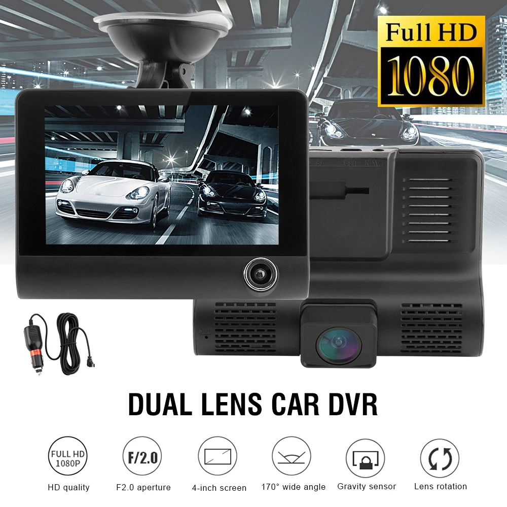 Видеорегистратор, Автомобильный видеорегистратор, камера 1080P HD, видеорегистратор 4 k, автомобильная камера ночного видения 170, широкоугольный g-сенсор, видеорегистратор для вождения, парковочный монитор