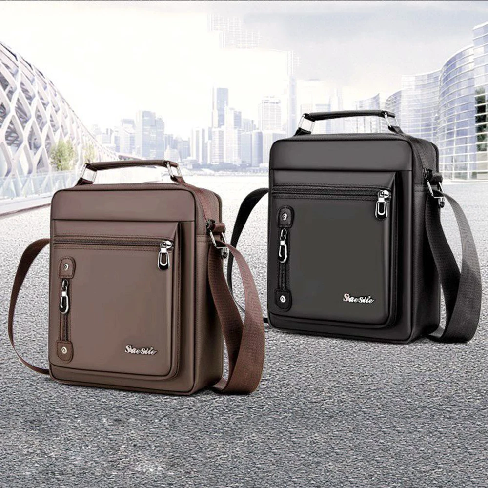 

2019 New Men'S Messenger Bag Cross-Body Handbag Business Bag Shoulder Adjustable Waterproof Oxford Cloth Portable Business Bag I