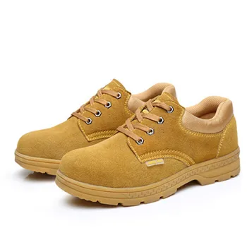 

Unisex Safety Shoes Steel Toe Work Shoes for Men Insulation Genuine Leather Electrician Safety Boots Men Tenis Plus Size 46