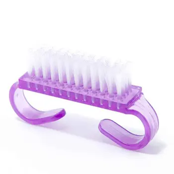 

100pc Brush For Acrylic UV Gel Nail Art Dust Clean Brush Manicure Pedicure Tool Pink Blue Purple Makeup Washing