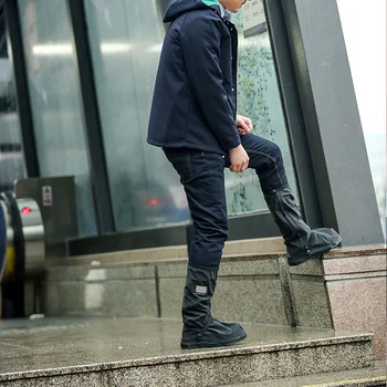 

1 Pair Unisex Waterproof Boot Shield Reusable Windproof Cycling Shoes Cover HUG-Deals