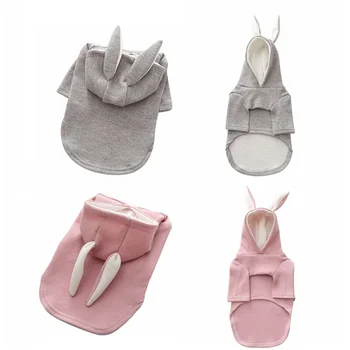 

Warm Dog Clothes Puppy Outfit Cute Rabbit Ear Sweater​ Winter Soft Pet Dog Hoodie Coat Jacket Small Dog Knitted Sweater