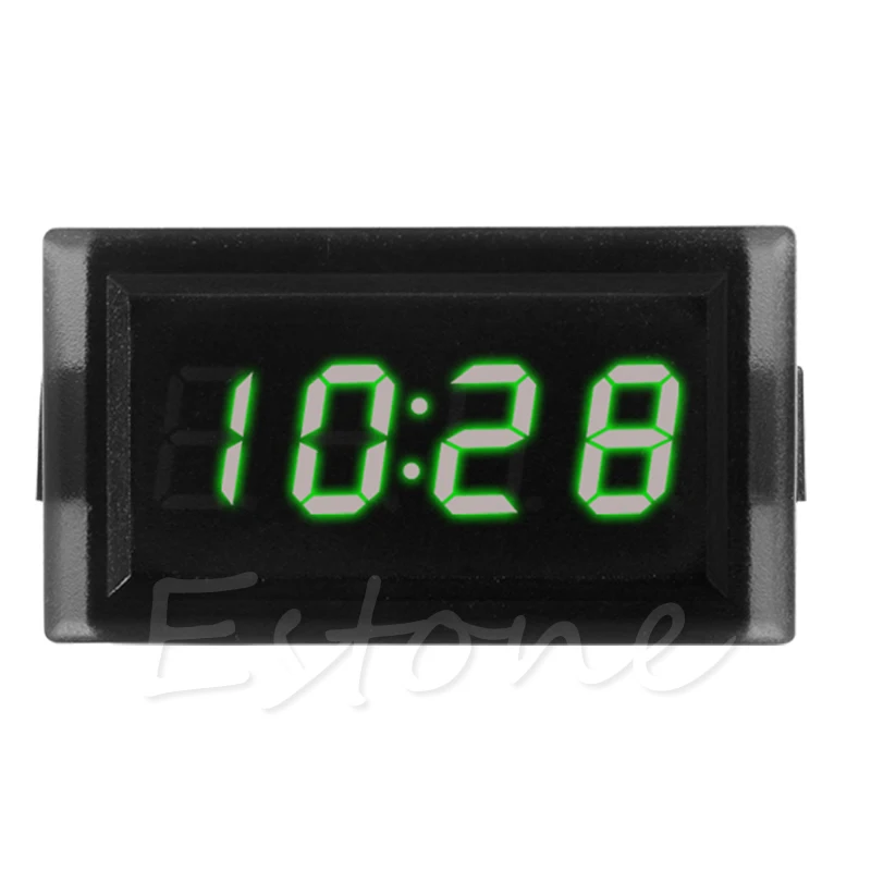 DC 12V цифровой светодиодный RGB приборной панели водонепроницаемый авто часы время
