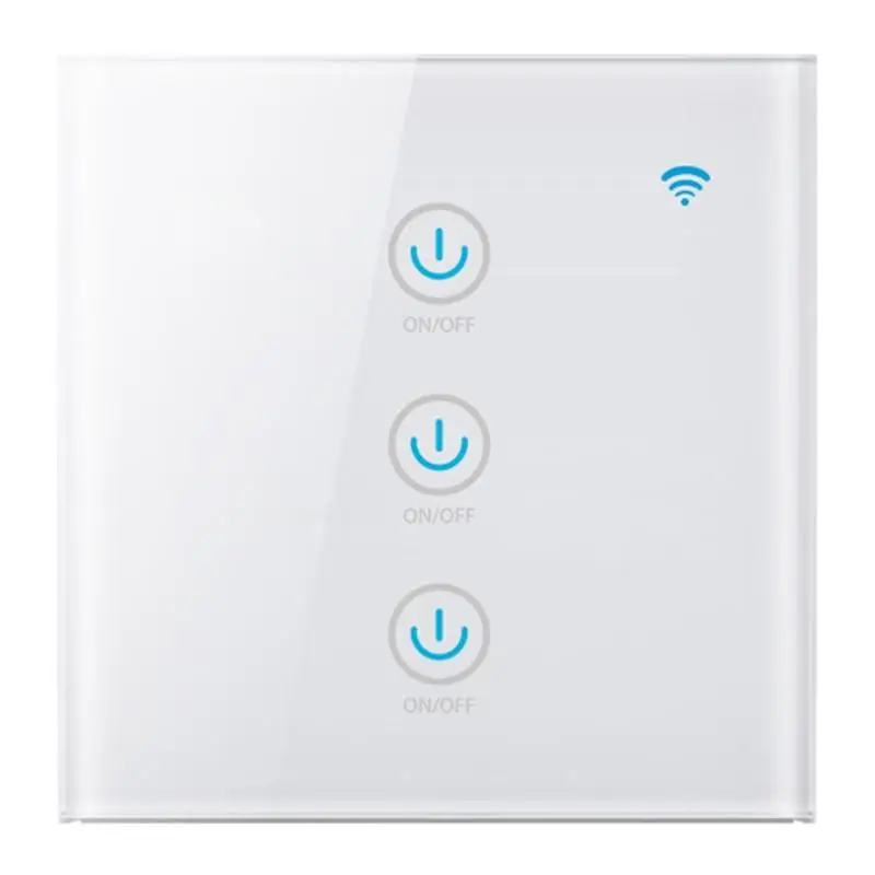 Смарт настенный Wi-Fi адаптер ЕС Стандартный 1/2/3 переключатель для Google Amazon Alexa Поддержка «умное» Голосовое управление как IFTTT