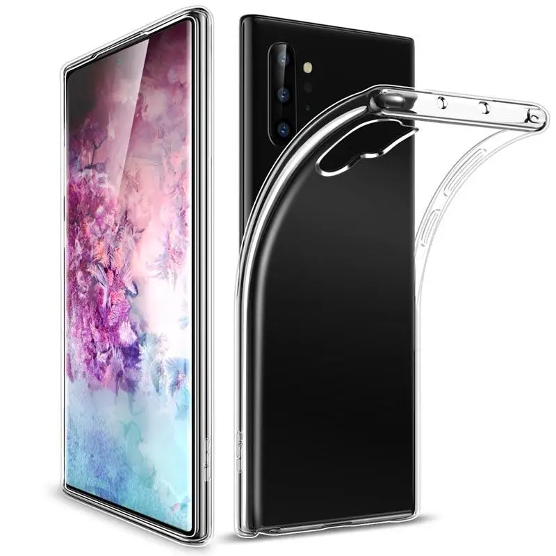 

Transparent Soft TPU Case For Samsung Galaxy A10S A20S M30S A30S A50S Silicone Shockproof Case For Galaxy Note 10 Pro Clear Case