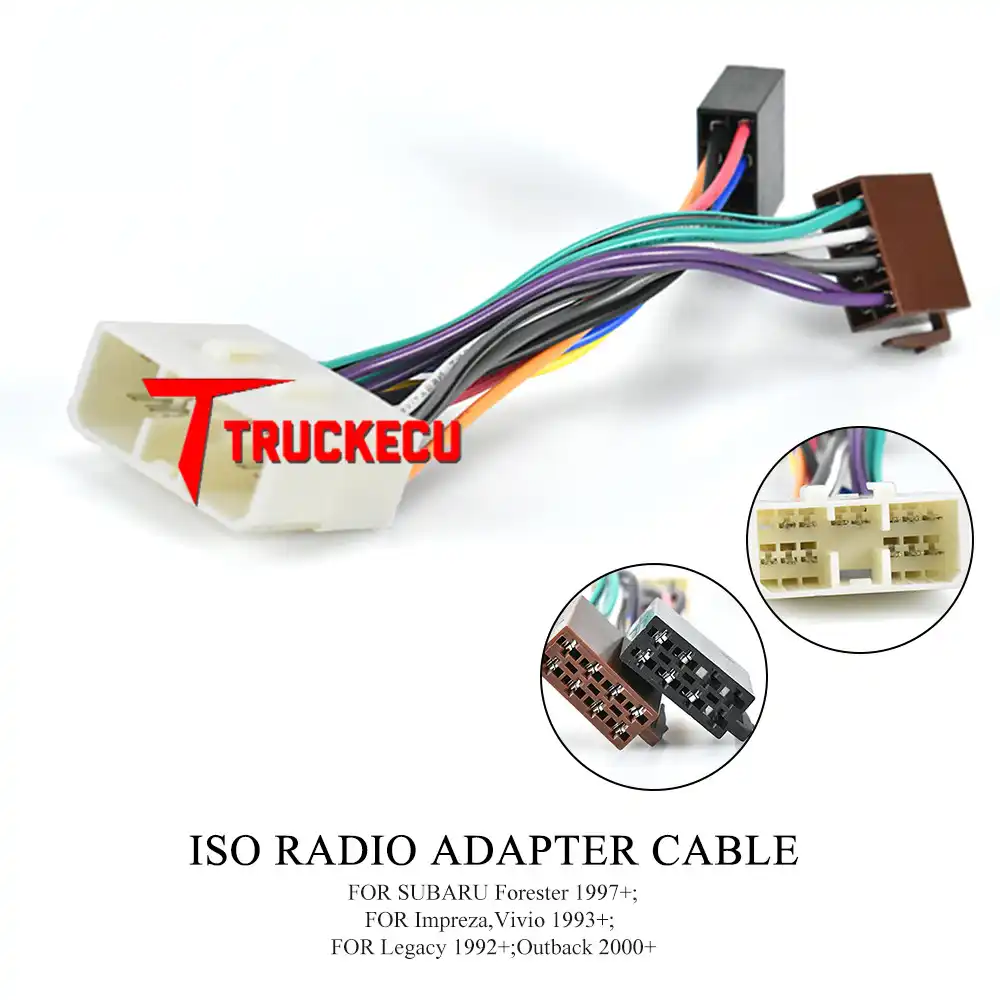 12 021 Iso Radio Adapter Cable For Subaru Forester 1997+;Impreza,Vivio 1993+;Legacy 1992+;Outback 2000+|Cables, Adapters & Sockets| - Aliexpress