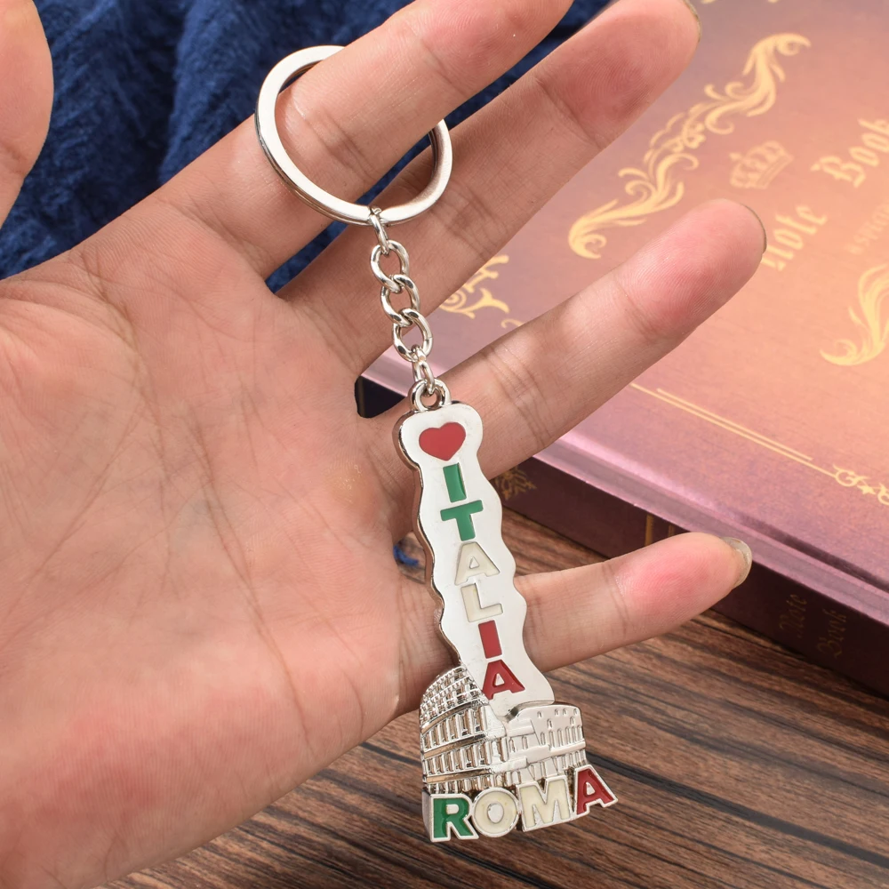 Vicney старинный Римский открытый воздух Арена Брелок сувенир, брелок Love Italia ROMA брелок здание брелок ювелирные изделия на подарок