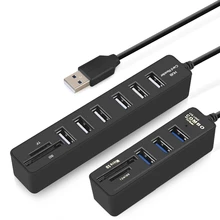 IMice usb-хаб 3,0 Мульти USB 3,0 концентратор разветвитель порт 3/6 несколько USB Hab SD кард-ридер высокоскоростной Usb комбо для компьютера ноутбука