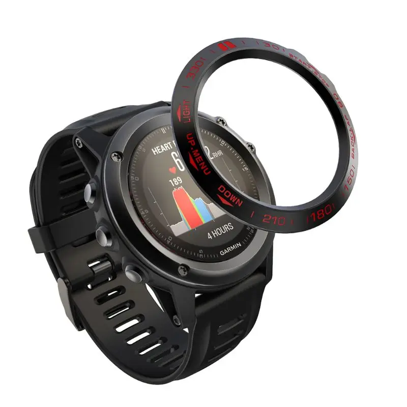 Metal Bezel Ring Cover Dial Scale Speed Protective Case for Gar-min Fenix 3 Kit