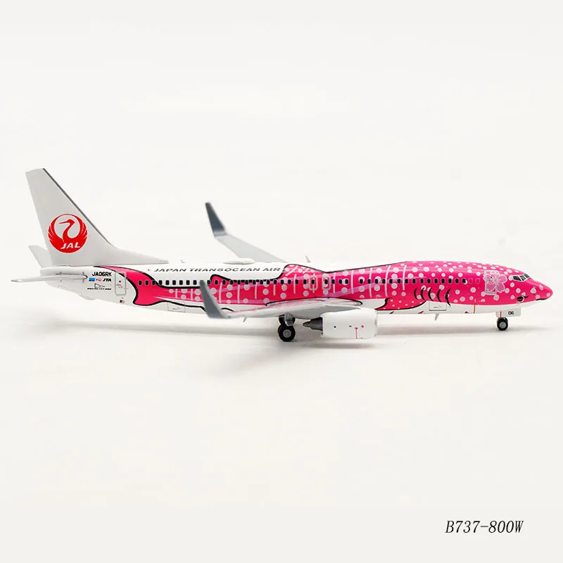 1:400 масштаб Boeing B737-800 модель самолета JAL Japan Airways сплав самолет с шасси база коллекционный дисплей PlaneToy
