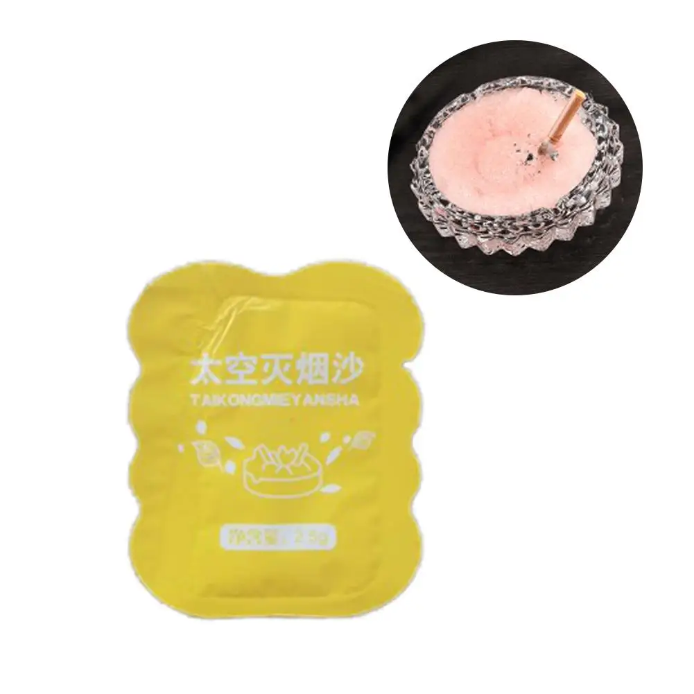 Indoor Smoke Odor Removal Ashtray Purification Air Cleaning Agent Tablets Cleaner Smoke Tasteless Crystal Mud Sand Random Color