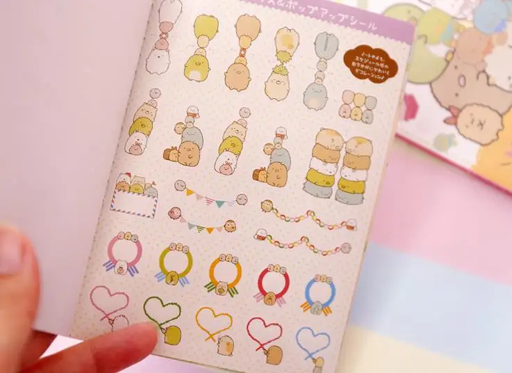 335 шт./упак. мультфильм рисунок «Hello, синие, желтые, Sumikko Gurashi Книжная Полка Декоративные наклейки из бумаги васи Скрапбукинг Стикеры этикетка канцелярские